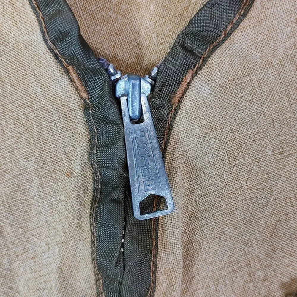 VTG 60s SafTBak hunting/shooting outdoors tan canvas zip up vest mens XXL - Picture 3 of 9